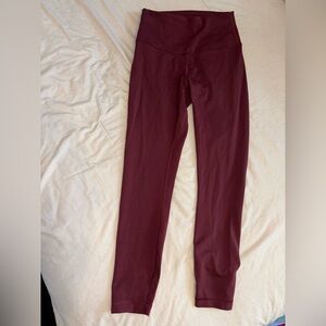 Red Merlot lulu leggings
